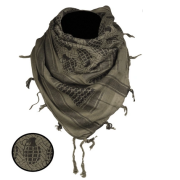 Shemagh with garnet motif, Mil-Tec, Green - Black